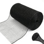 Hortifan 7.5 x 100 FT Bird Netting,1/2" Mesh Garden Netting,100PCS Zip Tie