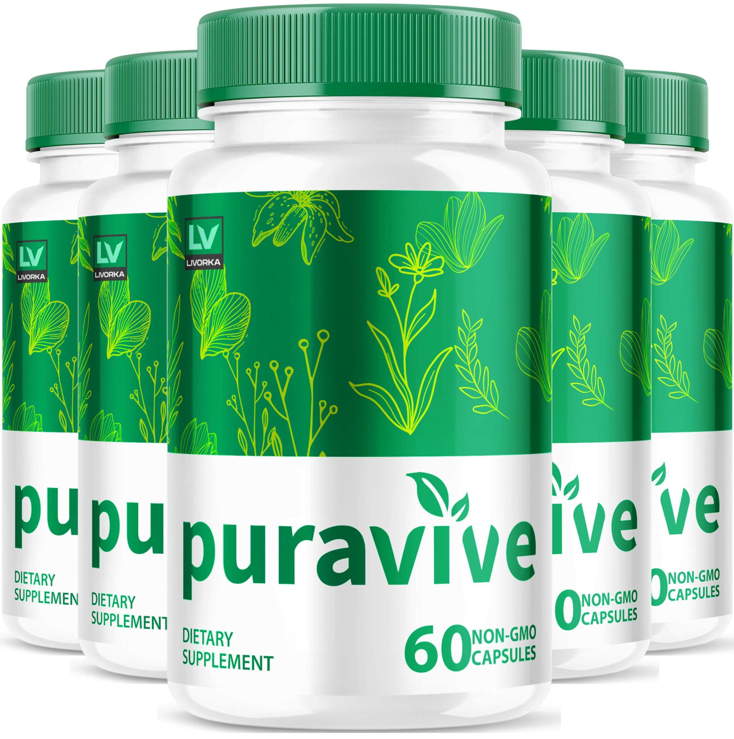 (5 Pack) Puravive Weight Loss Capsules, Puravive, Puravive Weight Loss Support, Puravive Weight Loss Capsules Reviews, Puravive Exotic Rice Method Supplement, Puravive Pills Reviews, 300 Capsules