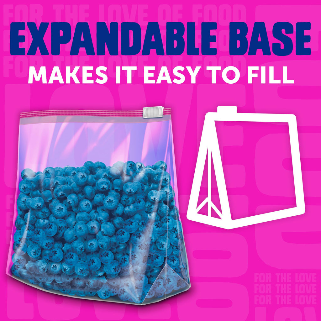 Ziploc Gallon and Quart Storage Slider Bags Bundle, Power Shield Technology for More Durability, 68 and 42 Count