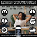 Stress Edge Stress Relief Supplement, Natural Mood Enhancer, Physician-Formulated, Calm Mind and Body, Improve Sleep, Fast Acting, 30 Servings