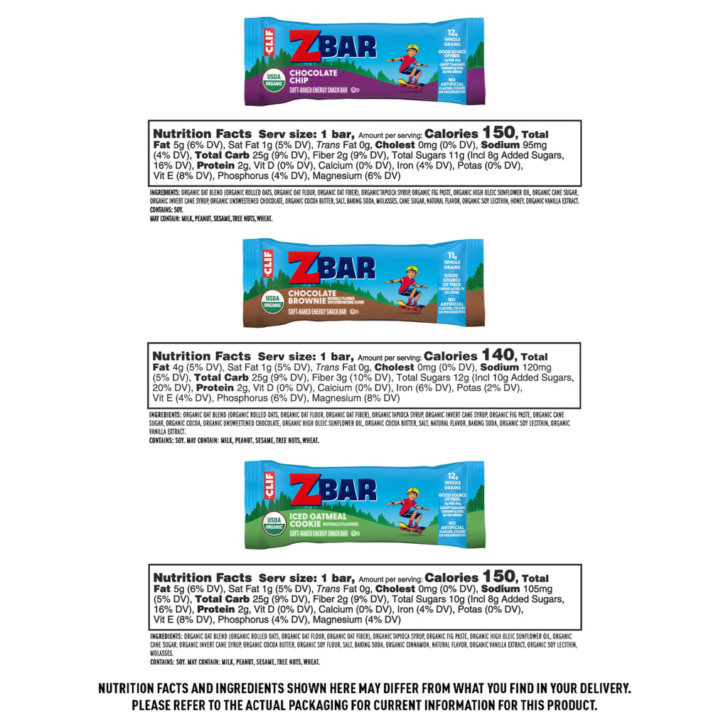 Zbar + Zbar Protein Snack Bars Variety Pack, 6 Flavors, 16ct