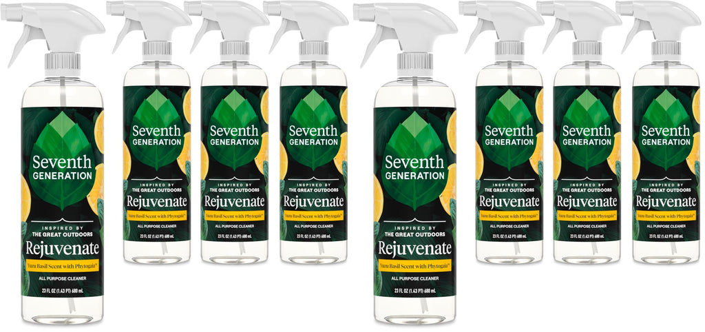 Seventh Generation All Purpose Cleaner Rejuvenating Yuzu Basil,For All Surfaces,23 fl oz,(Pack of 8)