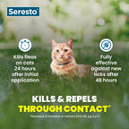 Seresto Cat Vet-Recommended Flea & Tick Treatment & Prevention Collar for Cats | 8 Months Protection