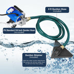 TecHome Water Pump Water Transfer Pump, 115V 1/10HP 330GPH Water Hose Pump, with Suction Hose Kit.