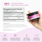 Premium Inositol Supplement - Myo-Inositol and D-Chiro Inositol Powder Plus Folate and Vitamin D - Ideal 40:1 Ratio - Hormone Balance & Healthy Ovarian Support for Women - Vitamin B8 - 30 Day Supply