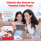 Baketivity DIY Cake Pop Kids Baking Kit with Pre-Measured Ingredients