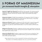 Just Ingredients Magnesium Complex - Five Bioavailable Forms for Relaxation, Sleep, Mood Support - 60 Capsules