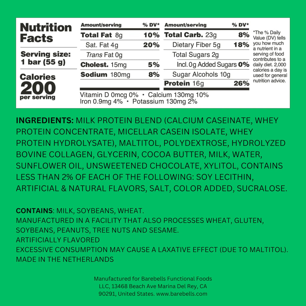 Barebells Soft Protein Bars Banana Caramel - 12 Bars (1 pack of 12) - Protein Snacks with 16g of High Protein - Fluffy Chocolate Treat with 2g of Total Sugars - Soft Protein Snack & Breakfast Bars