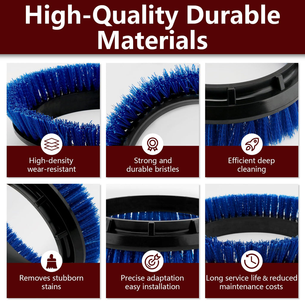 237058 Blue Crimped Polypropylene Scrub Orbiter Brush for Oreck Bissell