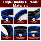 237058 Blue Crimped Polypropylene Scrub Orbiter Brush for Oreck Bissell