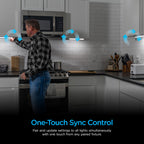 Enbrighten 36 inch Plug-in Under Cabinet Lights, 2386 Lumens, Five White Settings from (2700K-6500K), Full Range Dimmable, One-Touch Sync Control, Linkable Under Counter Lights for Kitchen 82788-T1