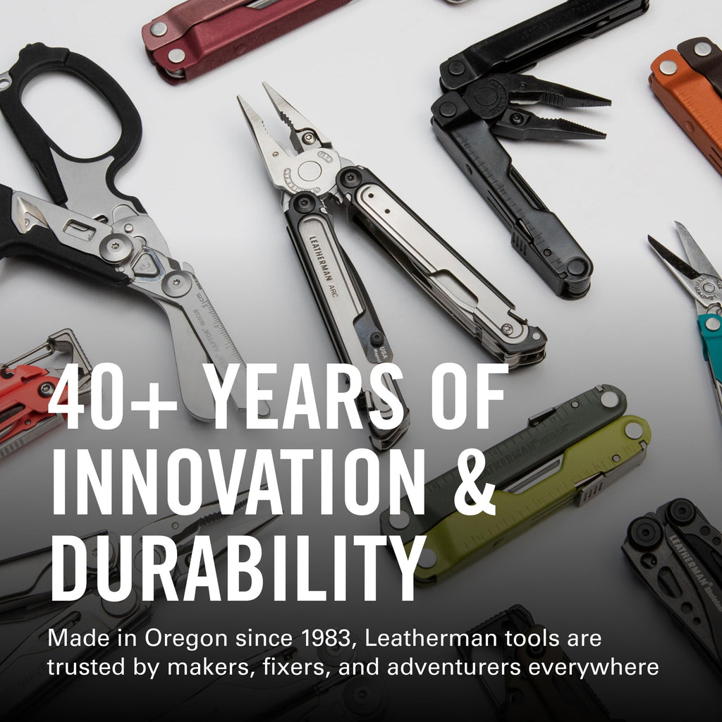 LEATHERMAN, Rebar Multitool with Premium Replaceable Wire Cutters and Saw, Stainless Steel