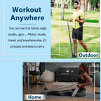 Exercise Bands Resistance Bands Set with Handles, Stretch Bands Workout Bands for Stretching, Latex Free Fitness Physical Therapy Bands Suitable for Rehab, Yoga, Pilates, Gym, Home Exercise