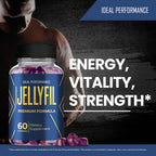 Jellyfil Gummies, Jellyfil Supplement Gummys with All Natural Ingredients - Maximum Strength, Daily Energy & Wellness Support, All Natural for Drive, Stamina and Active Lifestyle Reviews (5 Pack)