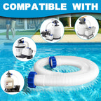 2 Pcs Pool Hoses for Above Ground Pools 1 1/2 Inch Diameter 59" Long Pool Pump Hose Replacement Filter Pump Hose Accessories