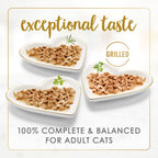 Purina Fancy Feast Grilled Wet Cat Food, Poultry & Beef, 3 oz cans, 30-Pack