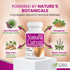 Natural Curves Breast Enhancement Pills and Estrogen Supplement for Women and Men, Breast Enlargement Pills for Women and Transgender - Vegan Non GMO 60 Tablets
