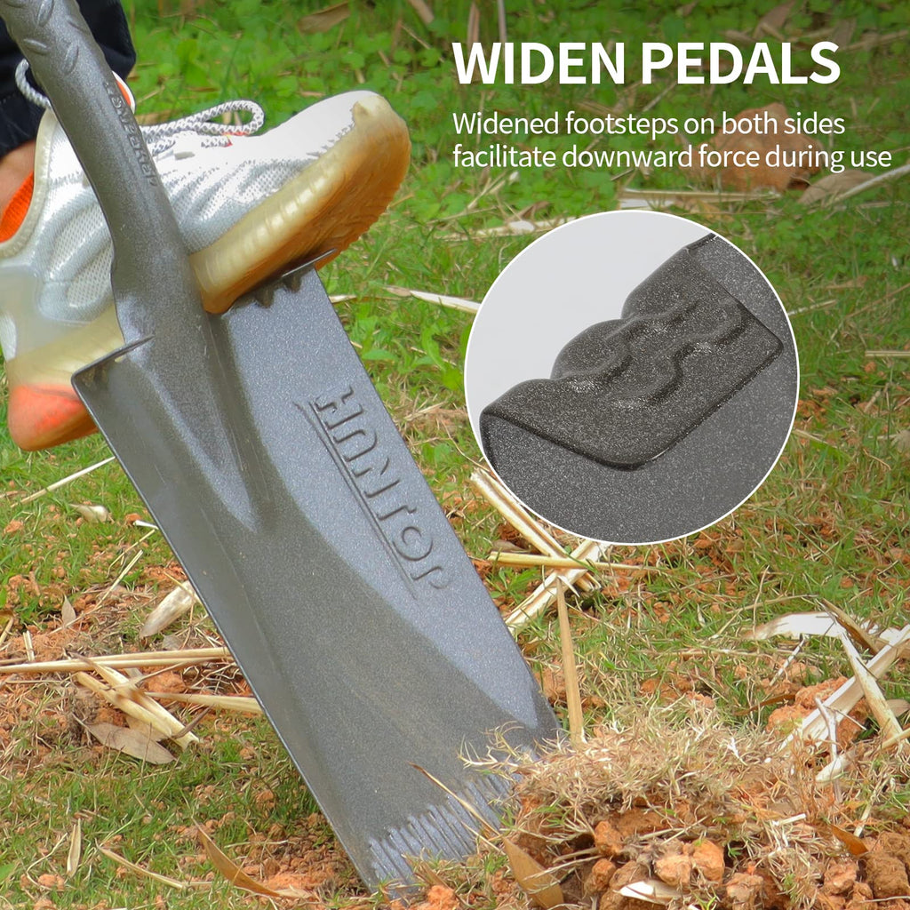 HANTOP Flat Spade Garden Shovel Edging Shovels for for Gardening and Edging
