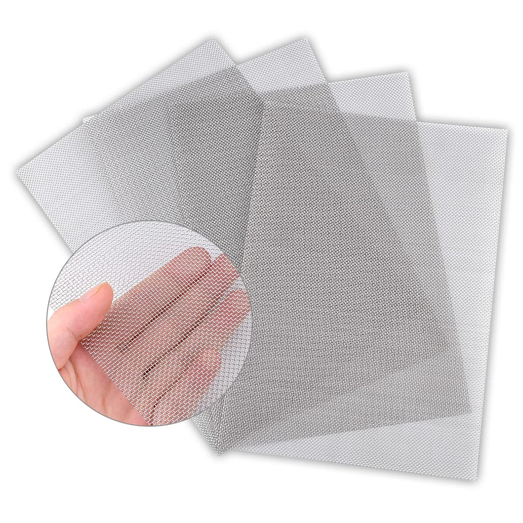Valchoose 4PACK Stainless Steel Woven Wire Mesh Never Rust 11.8"X8.2"