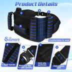 Silimore Gait Belt for Seniors with Handles, Gate Belts Medical for Elderly Physical Therapy Transfer Belt for Lifting Seniors,Patients,Disabled(Blue)