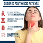 Dr. Westin Childs T3 Conversion Booster - Thyroid Support for Women & Men with Hypothyroidism & Hashimoto’s, Iodine, Ashwagandha, Guggul Extract, Selenium & Zinc Complex, 60 Servings