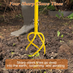 BARAYSTUS Hand Tiller, Twist Garden Claw Cultivator for Soil loosening