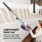Shark Rocket Pet Plus Corded Stick Vacuum, Lightweight, Bordeaux, HV322