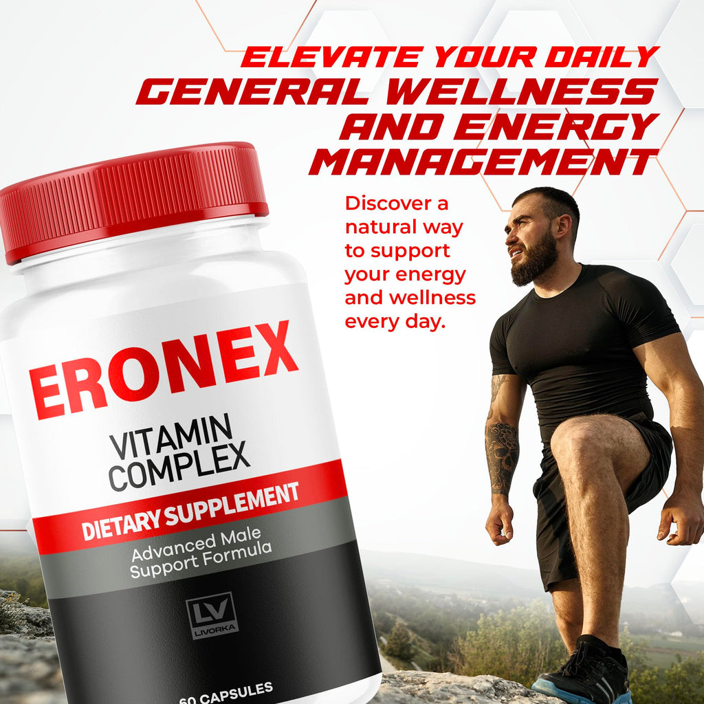 LIVORKA (2 Pack Eronex Vitamin Complex Pills, Eronex Capsules, Official Advanced Formula Capsulas, Eronex All-Natural Support Pills, Eronex Pastillas Reviews, 120 Capsules for 2 Months