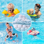 SETHVILL 3.1 lbs Pool Filter Balls for Sand Filter, Eco-Friendly Reusable Pool Fiber Filter Balls Replace Pool Filter Sand, Pool Filter Media Balls for Swimming Pool (Equals 100 lbs Pool Filter Sand)