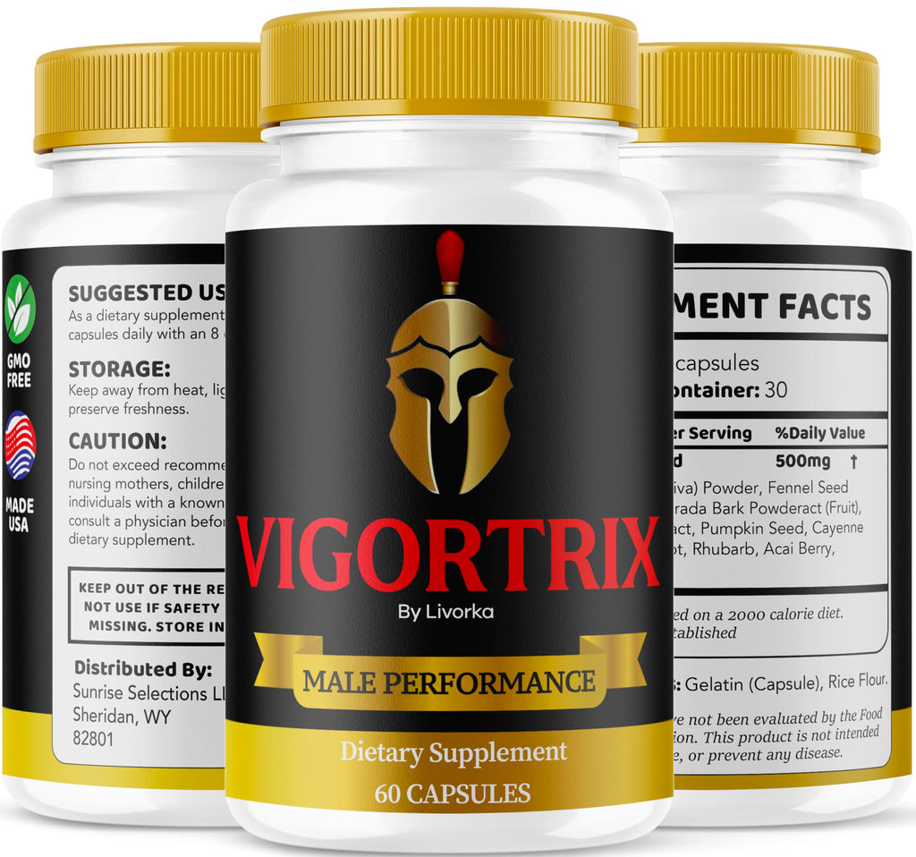 (2 Pack) Vigortrix - Vigortrix Pills Advanced Formula Reviews, 120 Capsules for 2 Months