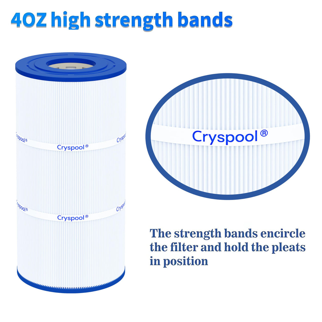 Cryspool® 08045 Filter Compatible with CX760RE, C751, Clearwater II 75, Pro Clean 75, PA76, C-8411, FC-1255, 75 Sq. Ft Pool Filter Cartridge, 1 Pack