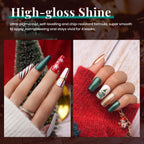Beetles Christmas Gel Nail Polish, Red Sparkle Green Glitter Gold Silver