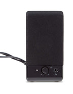 Amazon Basics USB-Powered Computer Speakers with Volume Control for Desktop or Laptop PC, Compact Size, Headphone Jack, Portable, Plug-N-Play, Black