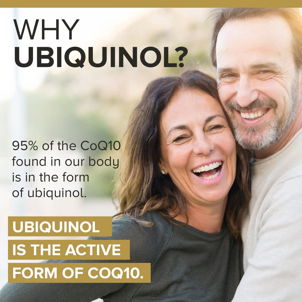 Qunol 100mg Ubiquinol, Powerful Antioxidant for Heart & Vascular Health, Essential for Energy Production, Natural Supplement Active Form of Coq10, 120 Count