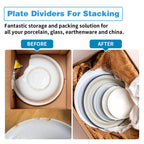Imncya Plate Separators Storage, Set Of 60 And 3 Different Size, Thick and Premium Soft Felt Plate Dividers For China, Dish, Coffee Saucers Protecting and Stacking