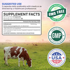 Bovine Colostrum for Women - Colostrum Supplement with 1,000mg per Serving and 30% IgG Immunoglobulins from First Milking - Low Heat Processed for Maximum Potency Non-GMO & Made in the US (1 Month)