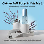 Holler And Glow Mood Boosting Cotton Puff Body & Hair Mist, Body Spray, Teen Girls Spritz, Long Lasting, Linen, Fresh Scented, Water Based Fragrance For Tweens, Clean & Gentle Formula, 3.38 Fl Oz