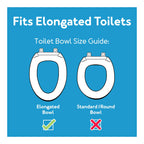 Carex 3.5 Inch Raised Toilet Seat with Arms, Elongated Toilet Seat Riser, Up to 250 lbs Capacity, Elevating & Raising Seat for Elderly & Handicap, Universal, Slip-Resistant with Padded Handles, White