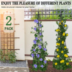 AlisisFores Garden Trellis for Climbing Plants Outdoor, 63 inch Tall,2 PCS