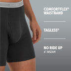 Hanes Men Hanes Boxer Briefs, Cool Dri Moisture-Wicking Underwear, Cotton No-Ride-up for Men, Multi-Packs Available
