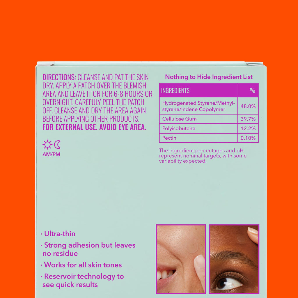 Good Molecules Pimple Patches Pack 3 – 180 Patches (60 × 3 Pack) | Ultra-Thin Hydrocolloid Acne Patches to Conceal Breakouts, Blackheads & Blemishes