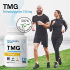 Puregen Labs TMG 750 mg – [High Potency] Trimethylglycine Supplement – Encourages Healthy Homocysteine Levels, Non-GMO, NO Gluten and Dairy - 2 Pack - Total 240 Vegetarian Capsules