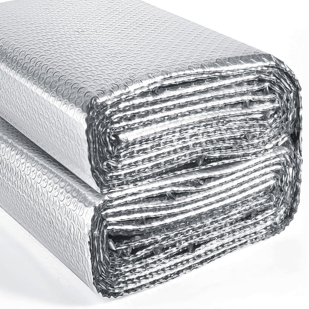 YoleShy Double Reflective Insulation 24 in X 20 FT RV Window Insulation for Summer Heat Reflective Window Film for Roof, Car, Garage Doors