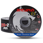 JINSINA Cut Off Wheels 27 PCS, 4 1/2 Inch Metal and Stainless Steel Cutting Wheel, Fast Cutting Disc for Angle Grinder (4-1/2 x .045 x 7/8inch) 25+2pcs