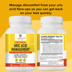 PurMEDICA Urcinol Uric Acid Supplement for Joint Support - 60ct (Pack of 1) - Uric Acid Support Formula with Turmeric Root, Acai, Banaba Leaf, Celery Seed, Yucca Stalk