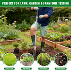 40 Inch Soil Sampler Probe, Stainless Steel Soil Core Sampling Tool with T-Handle, Heavy Duty Soil Probe for Lawn, Garden, Farm & Soil Testing