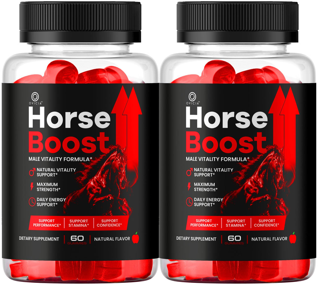 (2 Pack) Horse Boost Gummies - Official HorseBoost Gummys Advanced Premium Formula Support Maximum Strength, All Natural Ingredients Vitamins for Overall Health & Wellness, 120 Gummies for 2 Months