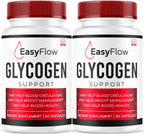 (2 Pack) Easy Flow Glycogen Support - EasyFlow Glycogen, Easy Flow, Easy Flow Glycogen Supplement, Glycogen Support Easy Flow, Easy Flow Glycogen, Glycogen Easy Flow, 120 Capsules for 2 Months