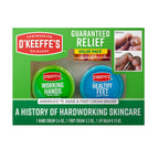 O'Keeffe's Giftbox Including Lip Repair with Cherry and Vitamin E Oil Stick, Working Hands Jar and Healthy Feet Jar, Gift Idea