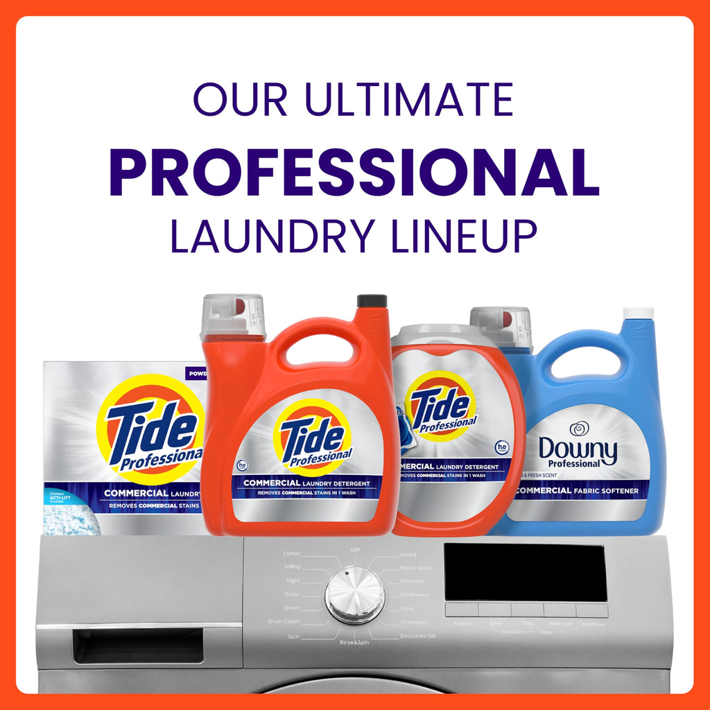 Tide PRO Laundry Detergent Liquid for Commercial Stains (170 oz, 4 pack)